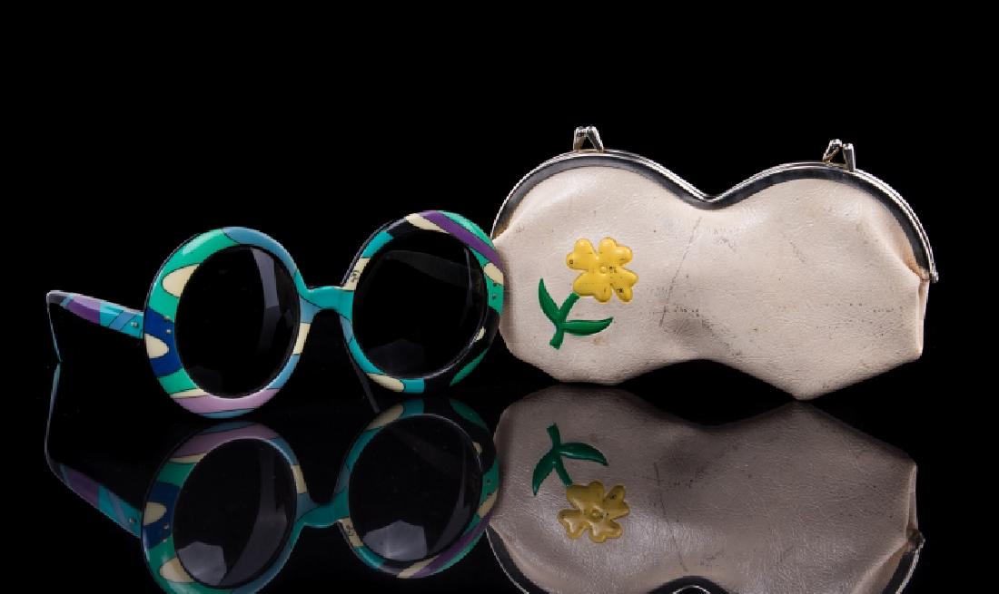 EMILIO PUCCI SIGNED SUNGLASSES: Emilio Pucci signed sunglasses in Original pouch.