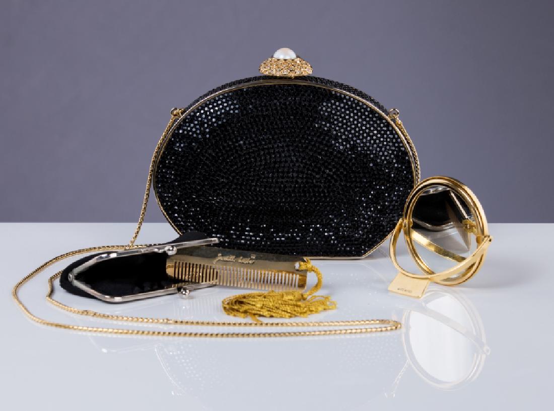 JUDITH LEIBER MINAUDIERE W/ COIN PURSE & MIRROR (1 of 5)