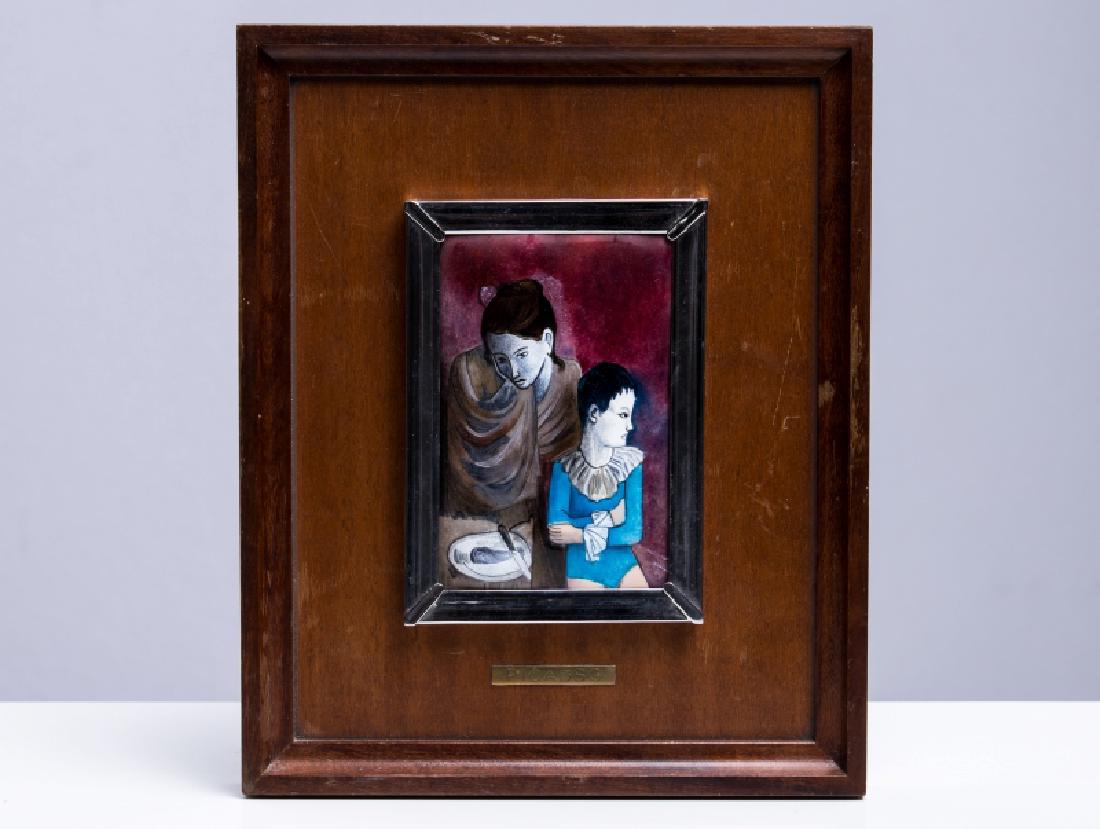 AFTER PICASSO ENAMEL PLAQUE ON COPPER (1 of 4)