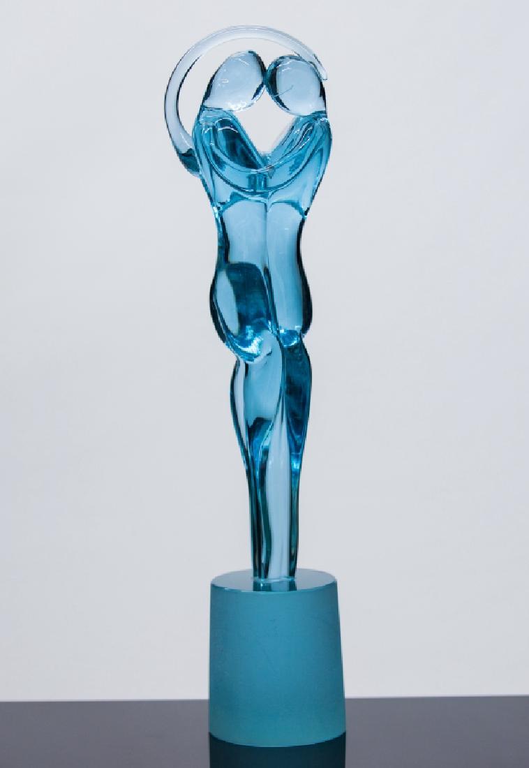 MURANO GLASS 2 FIGURE SCULPTURE (1 of 5)