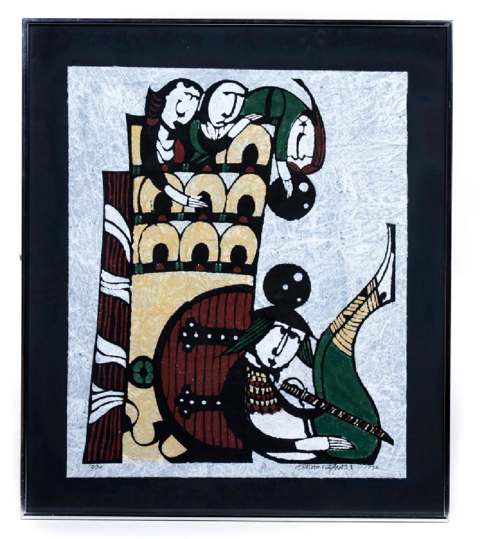 WATANABE SADAO WOODBLOCK PRINT IN COLORS (1 of 4)