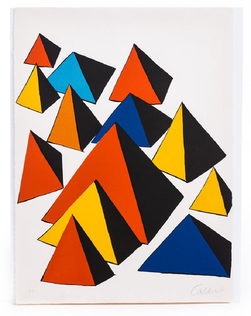 ORIGINAL CALDER COLOR LITHOGRAPH (1 of 2)