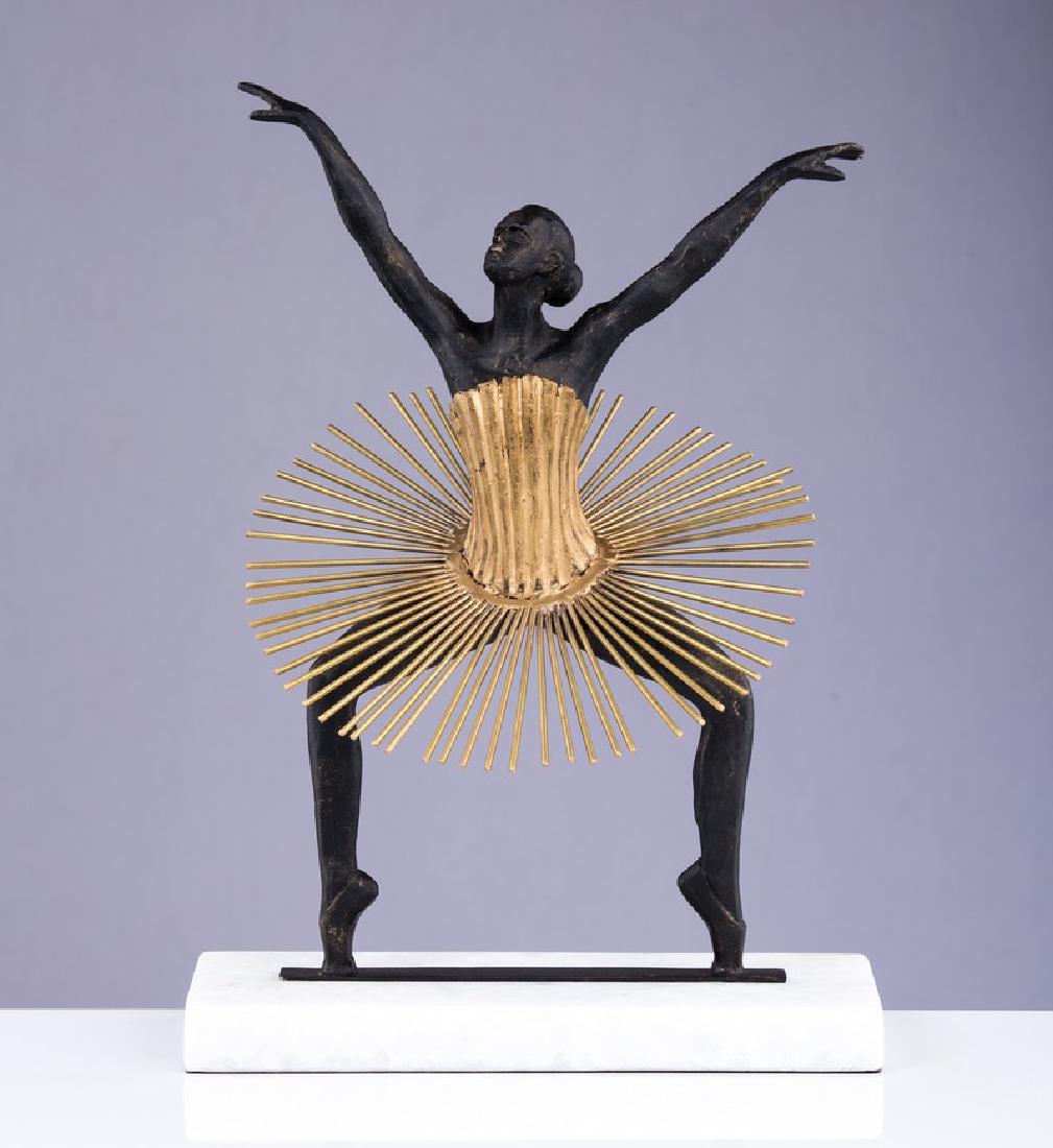 ART DECO BRONZE FIGURE OF BALLERINA (1 of 3)