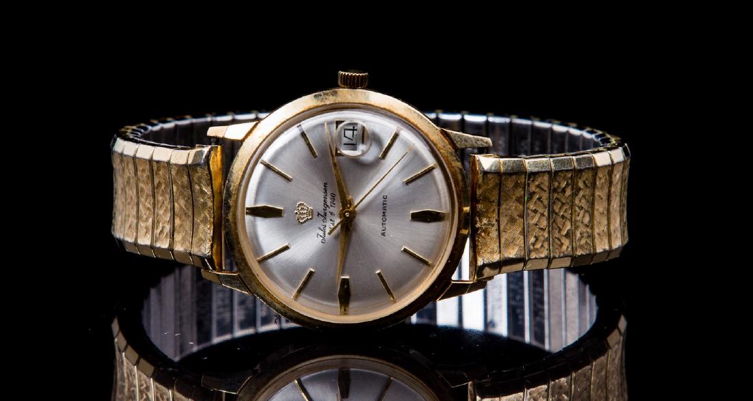 14KT YG JULES JERGENSEN MENS WATCH: 14 KT Yellow gold Jules Jergensen Mens "Watch.