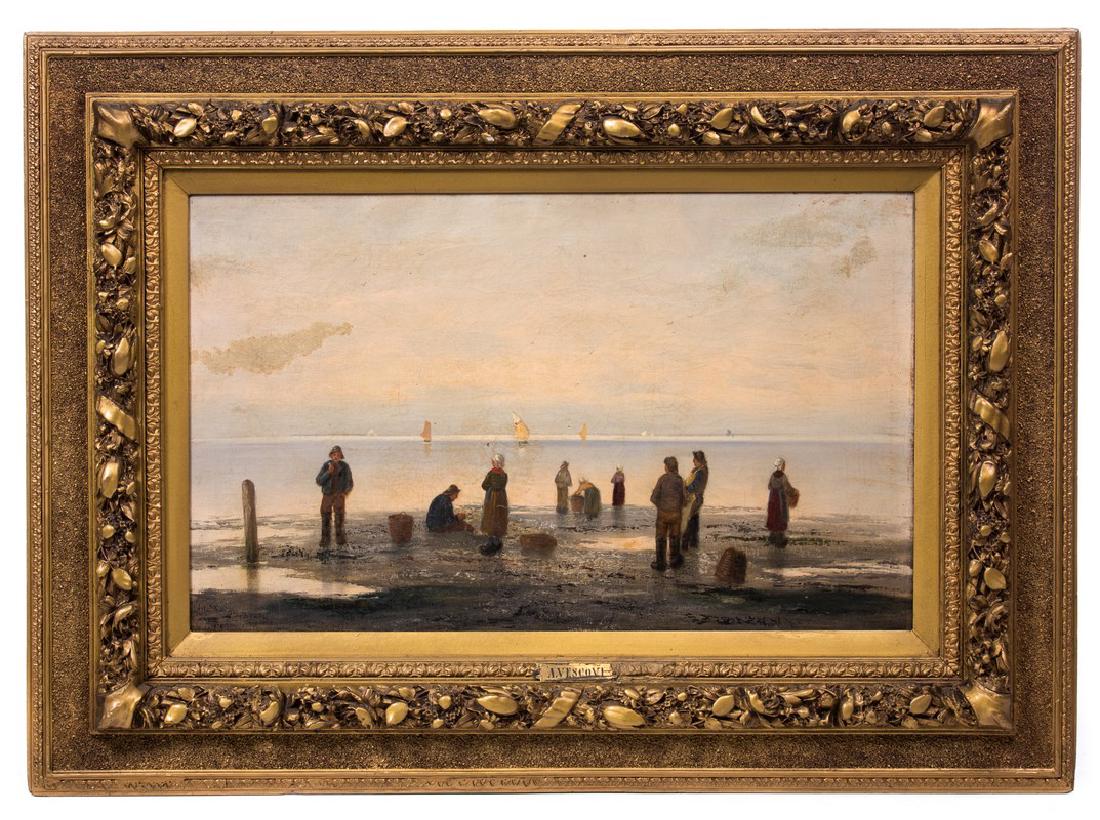 A/ VESCOVI (ITALIAN) 19TH C. PAINTING ON PANEL (1 of 4)