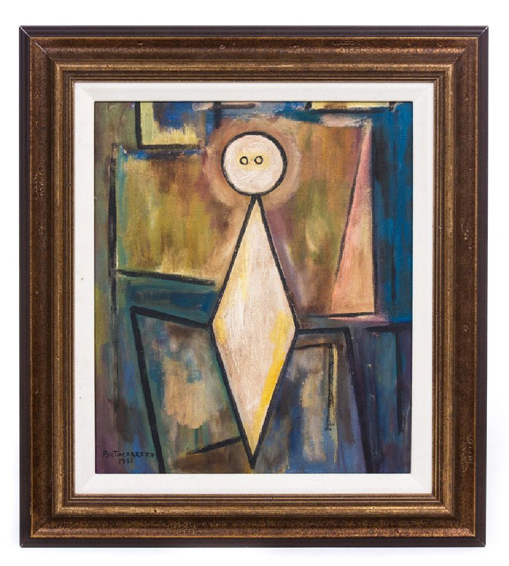 RENE PORTOCARRERO (CUBAN 1951) OIL ON MASONITE (1 of 4)