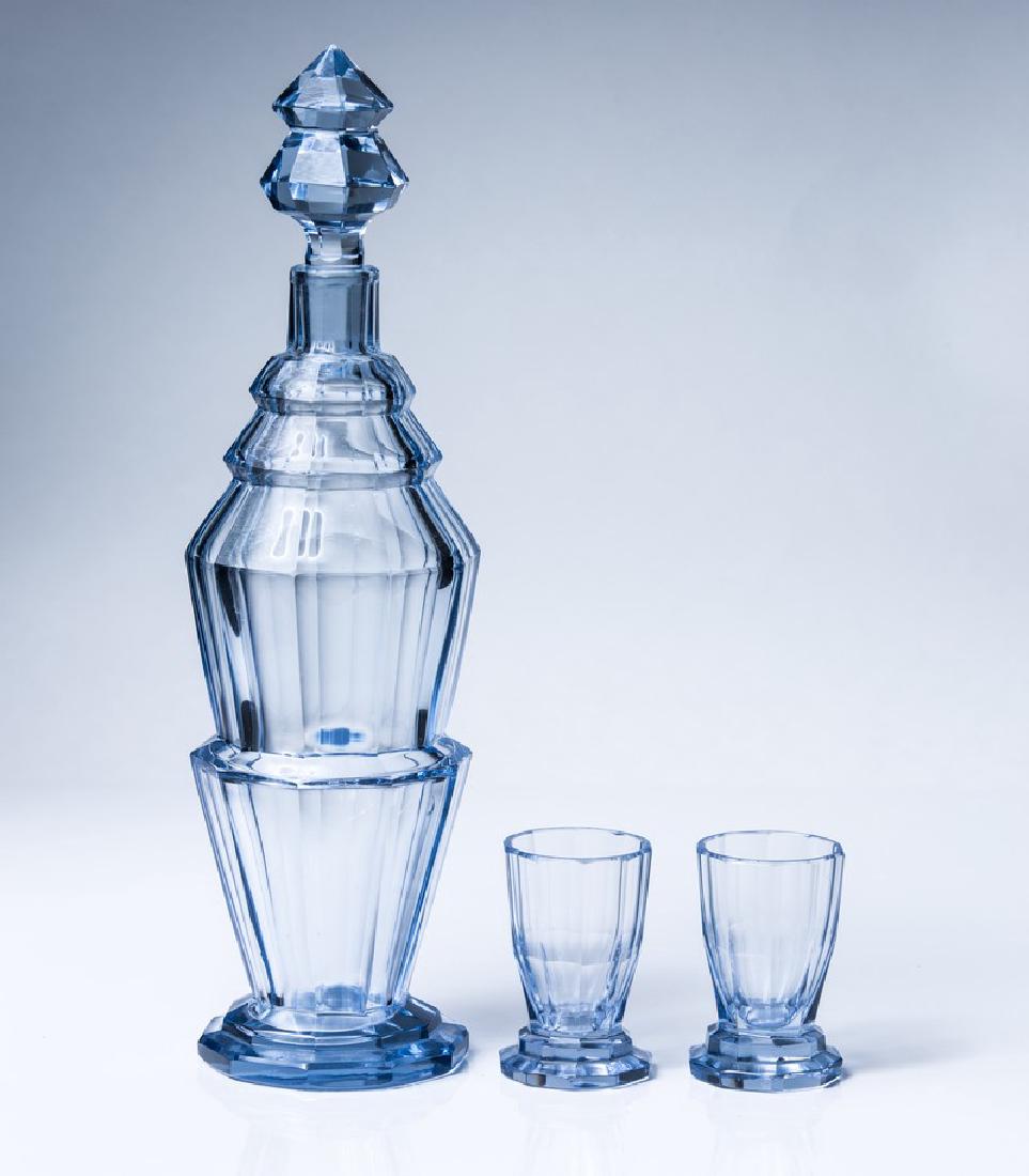 GLASS DECANTER & CORDIAL SET (1 of 5)