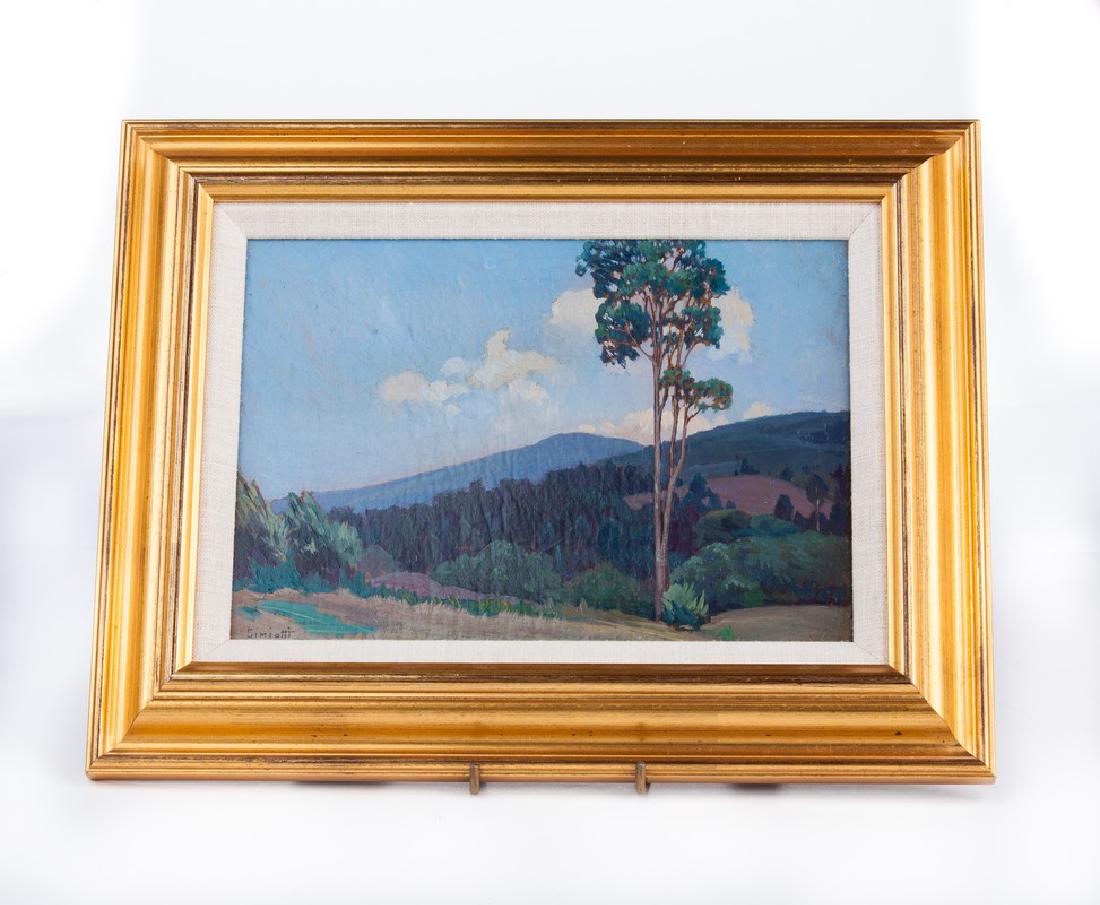 GUSTAVE CIMIOTTI OIL PAINTING  SIGNED LANDSCAPE (1 of 3)