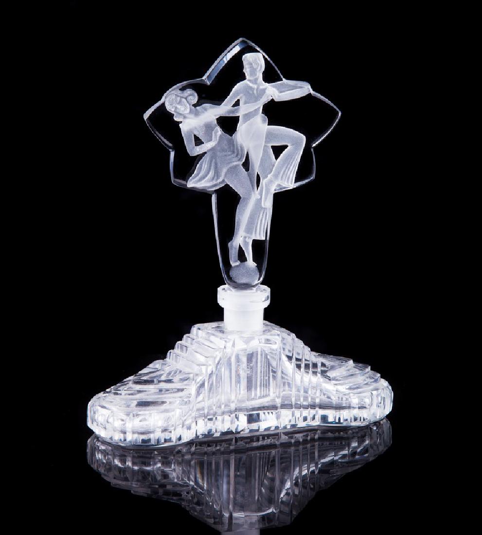 CZECHOSLOVAKIAN "DANCING COUPLE" PERFUME BOTTLE (1 of 4)