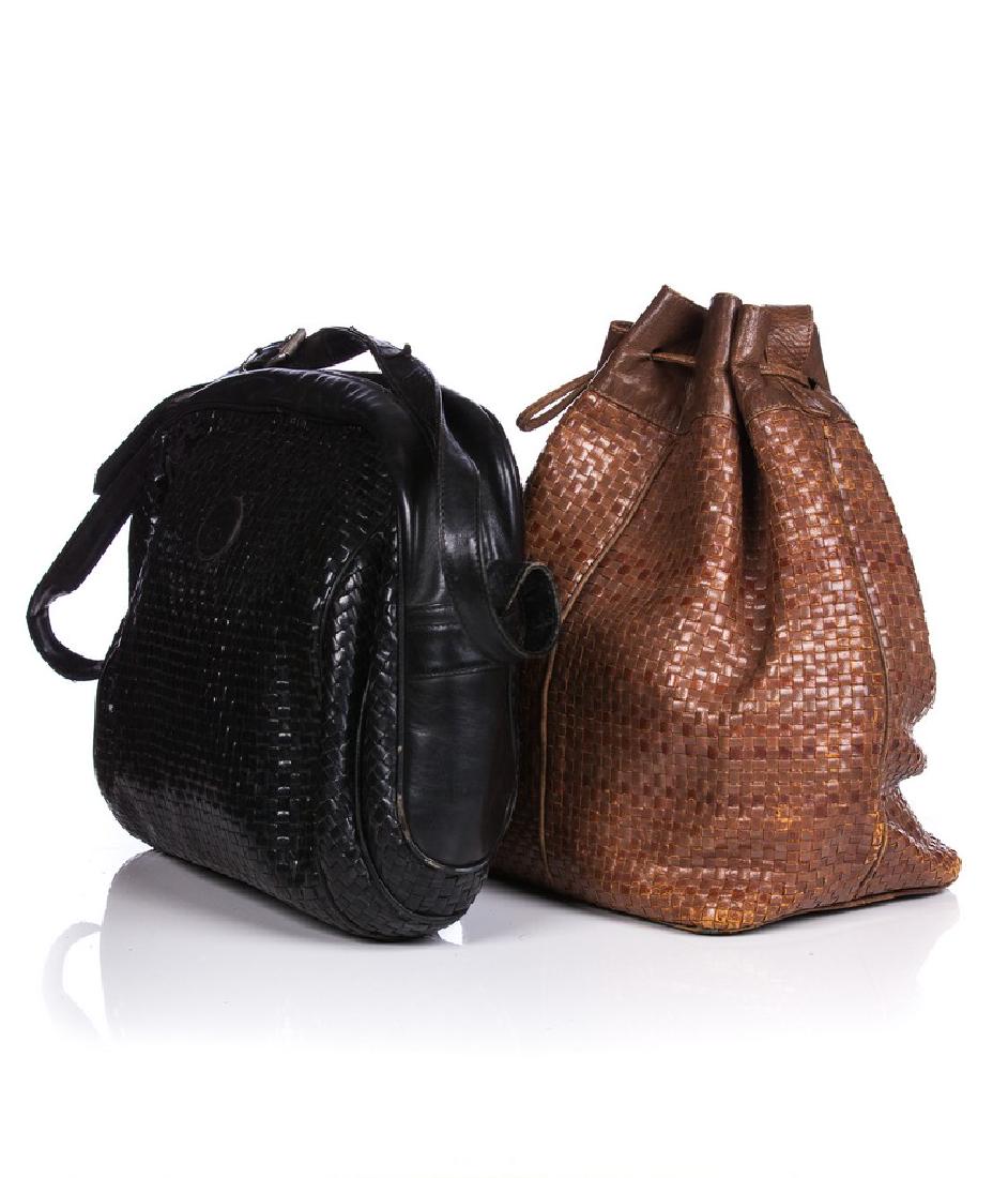 VINTAGE FENDI WOVEN LEATHER BAG (1 of 7)