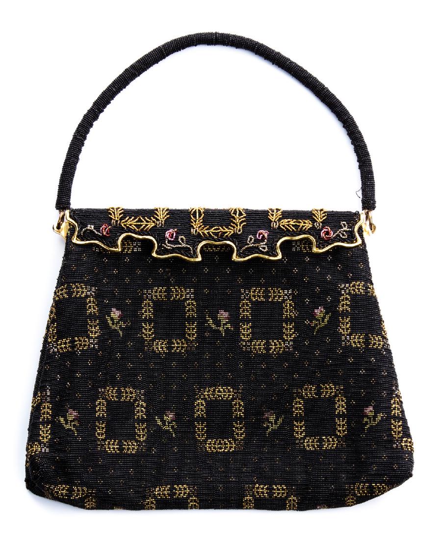 VINTAGE STEEL BEADED BAG (FRANCE) (1 of 3)