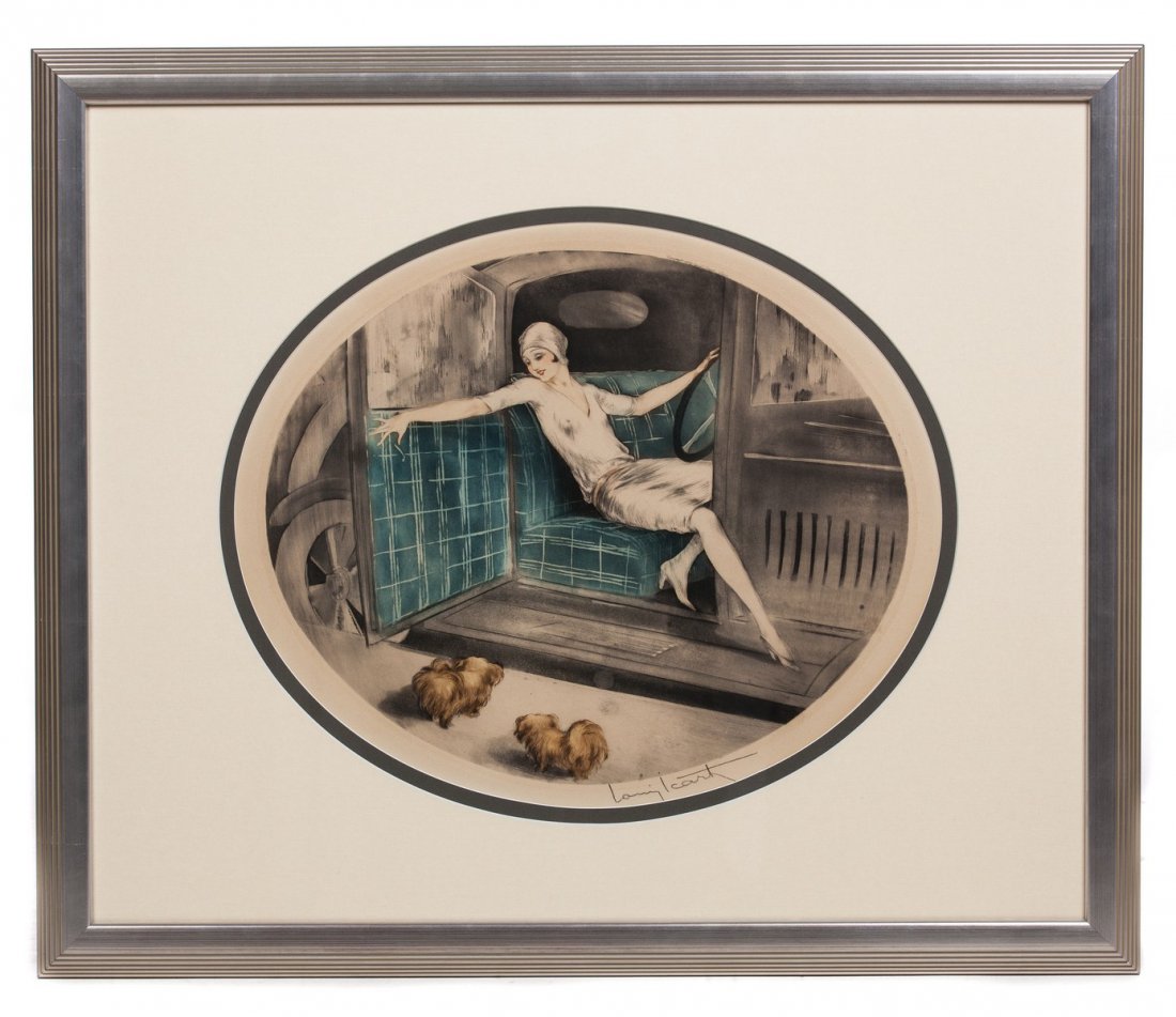 LOUIS ICART COLOR ETCHING "1930" (1 of 5)