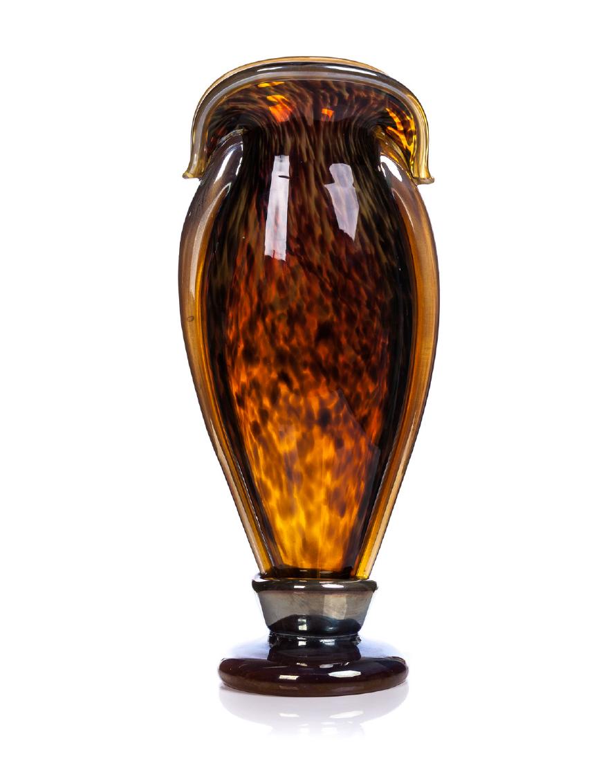 CHUCK SORRELS ART GLASS VASE (1 of 6)