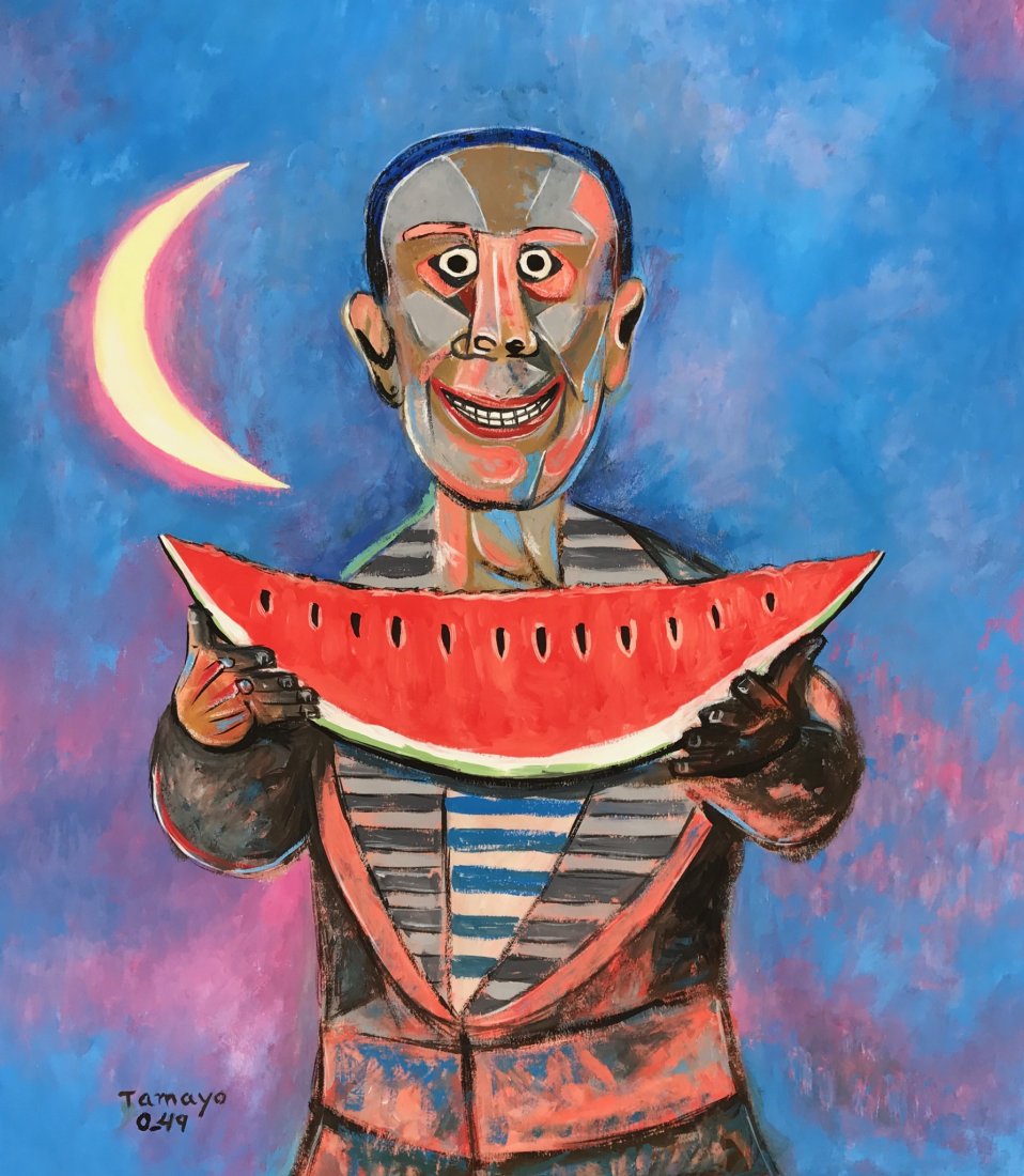 Rufino Tamayo (Gouache on paper): Gouache on paper 15" x 13". COA from Emma Hurtado Gallery. Provenance: Bernard and Edith Lewin Collection, descent from the above to the present owner.