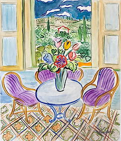 Attributed to Raoul Dufy (Watercolor on paper) (1 of 2)