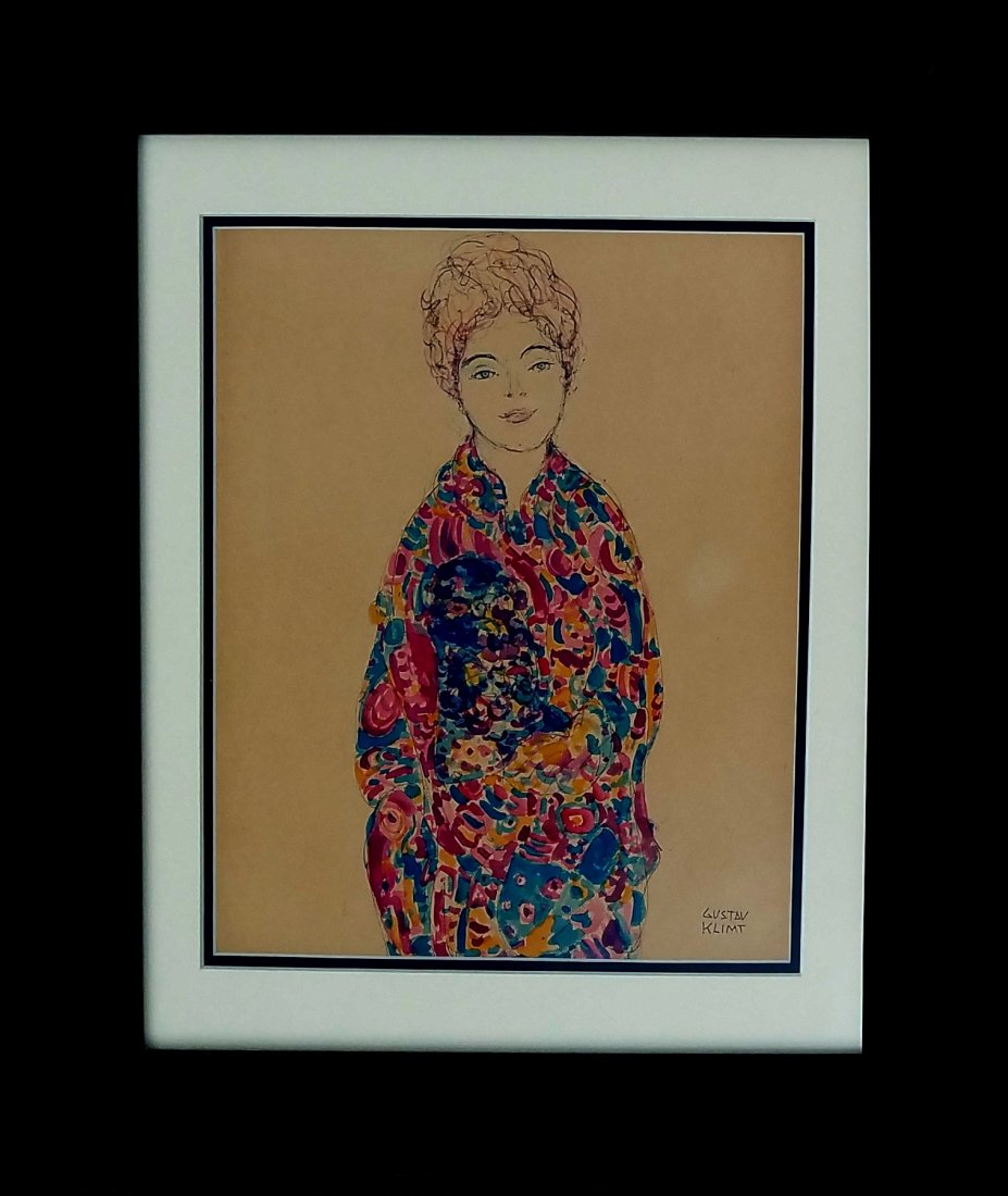 Gustav Klimt (Watercolor on paper) (1 of 1)