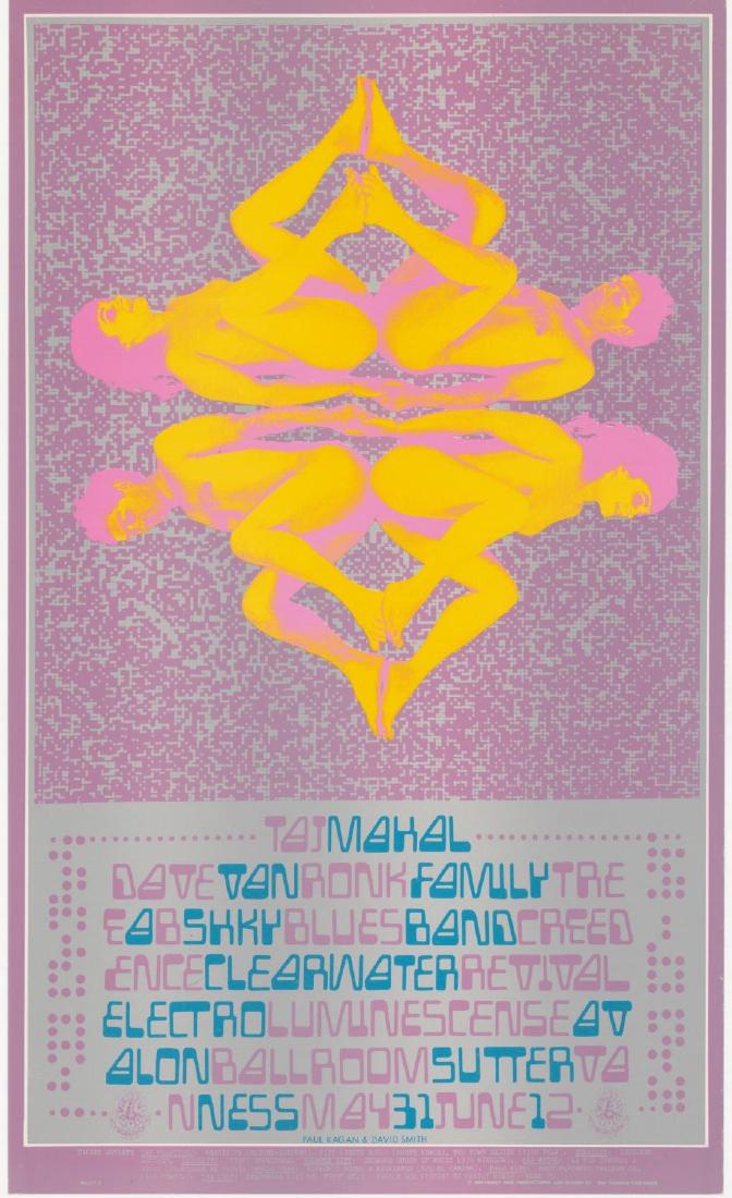 1ère Edition - FD121 TAJ MAHAL - Avalon Ballroom: Art by Paul Kagan, David Smith - Featuring : Dave van Ronk, Family Tree, A.B. Skhy , Creedence Clearwater Revival - /