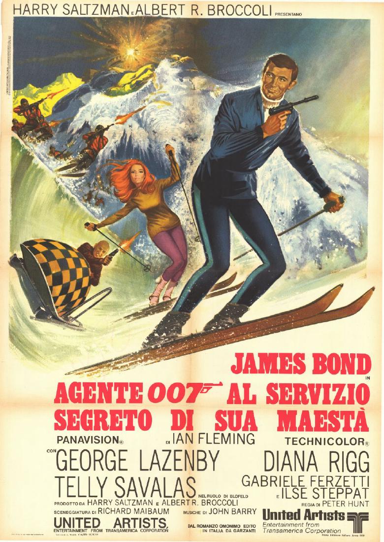 James BOND - HER MAJESTY'S SECRET SERVICE - Peter HUNT: Original Italian poster folded, in good condition - 100x140cm/39x55in.