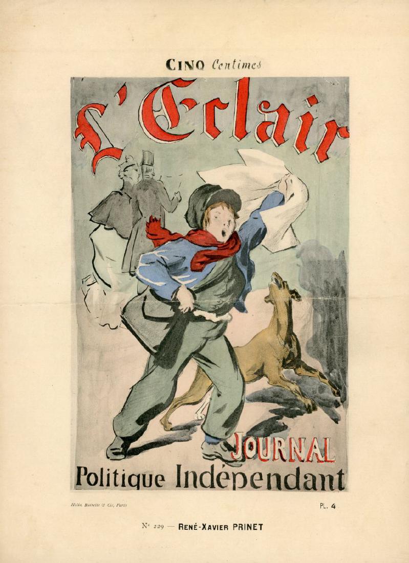 Circa 1900 - L'ECLAIR, JOURNAL INDEPENDANT. Circa 1900 (1 of 4)