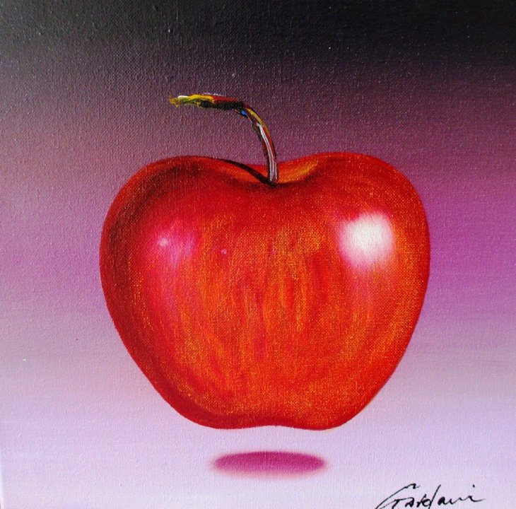 Gardani "Red Delicious Apple" original oil stretched ca (1 of 1)