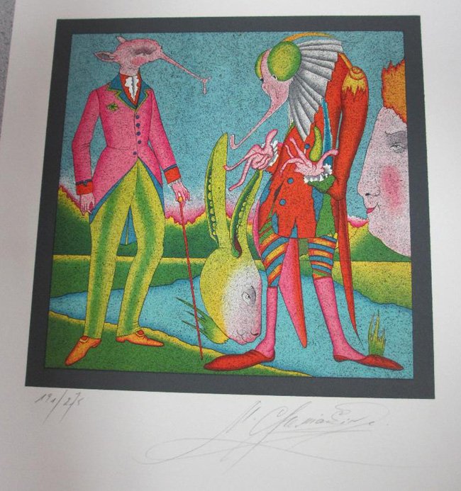 Mihail Chemiakin HS/N Lithograph Les Paysages Russes (1 of 1)