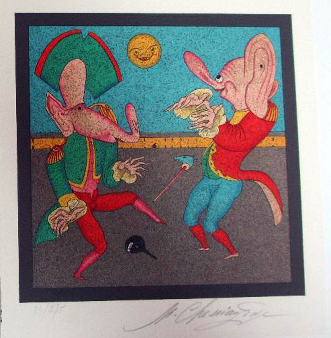 Mihail Chemiakin HS/N Lithograph Les Paysages Russes (1 of 1)