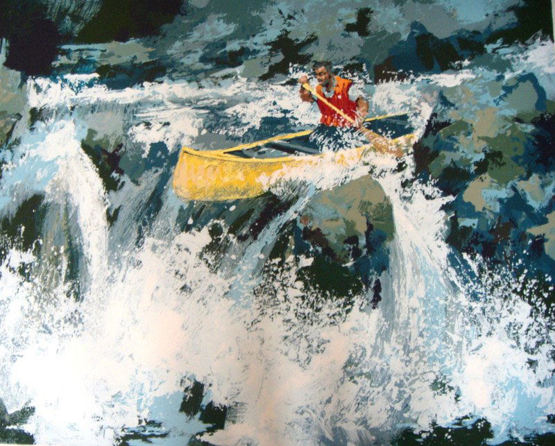 Wayland Moore HS/N serigraph "White Water" (1 of 1)
