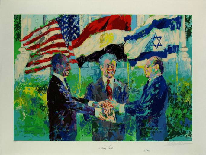 Leroy Neiman White House Egyptian Israeli Peace Treaty
