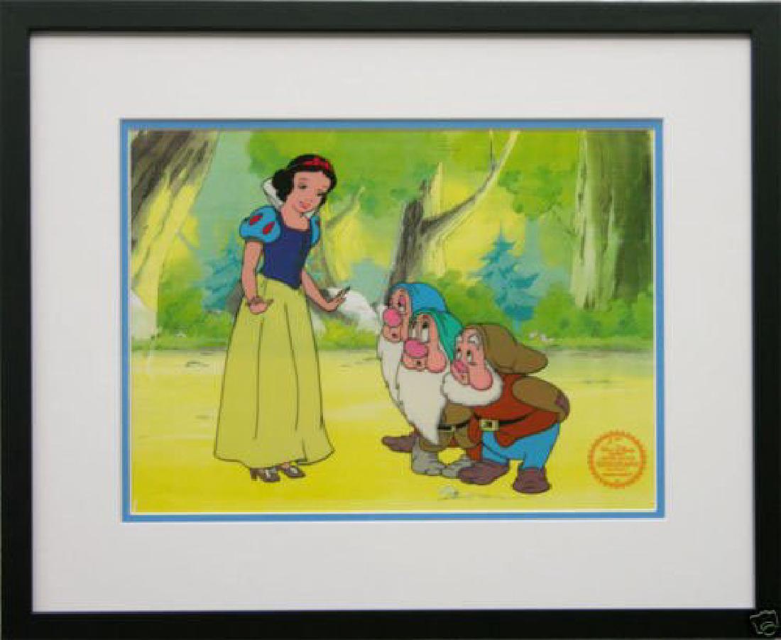 Disney Framed Animation Cel "Snow White and Dwarfs" (1 of 1)