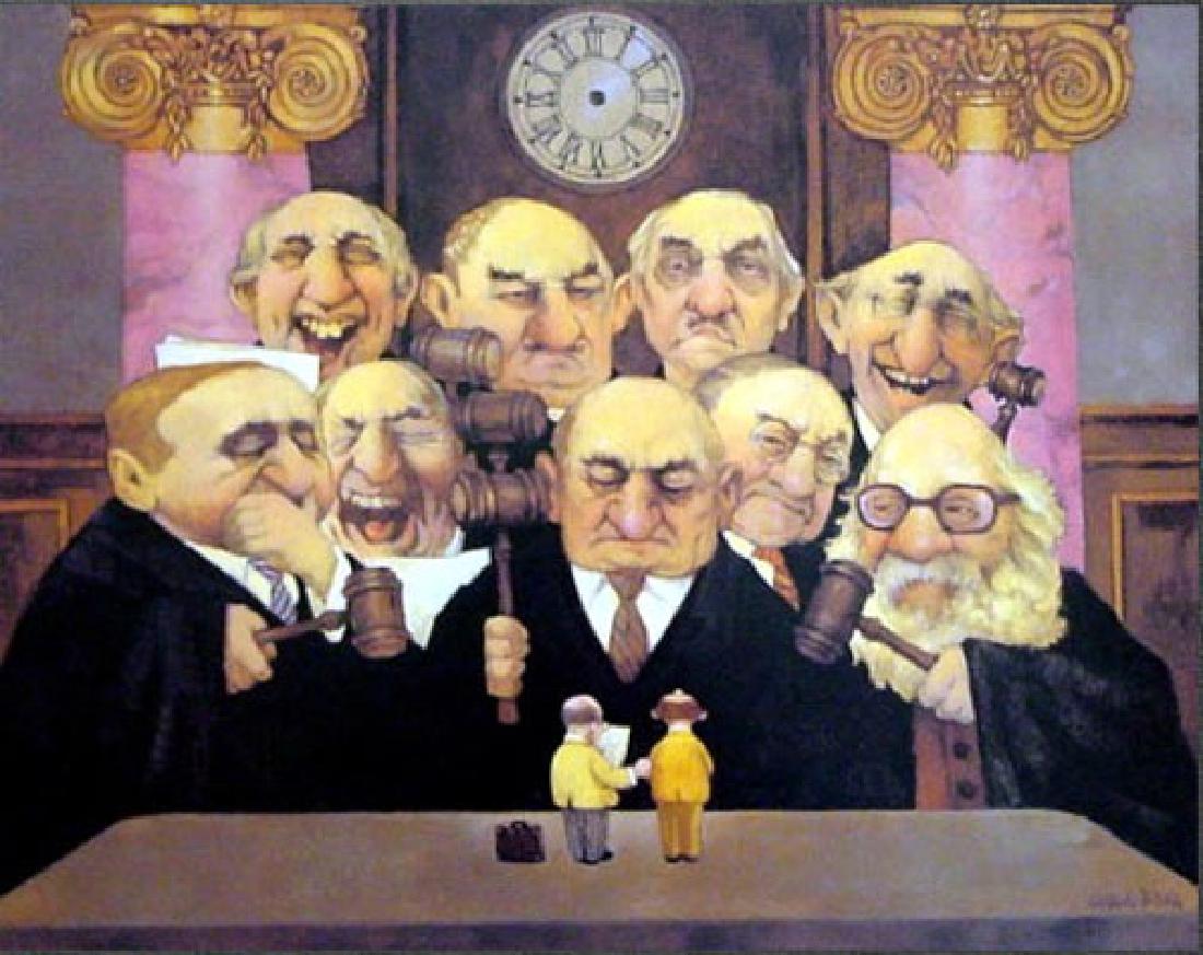 CHARLES BRAGG "MAY IT PLEASE THE COURT" HS/N LITHOGRAPH (1 of 1)