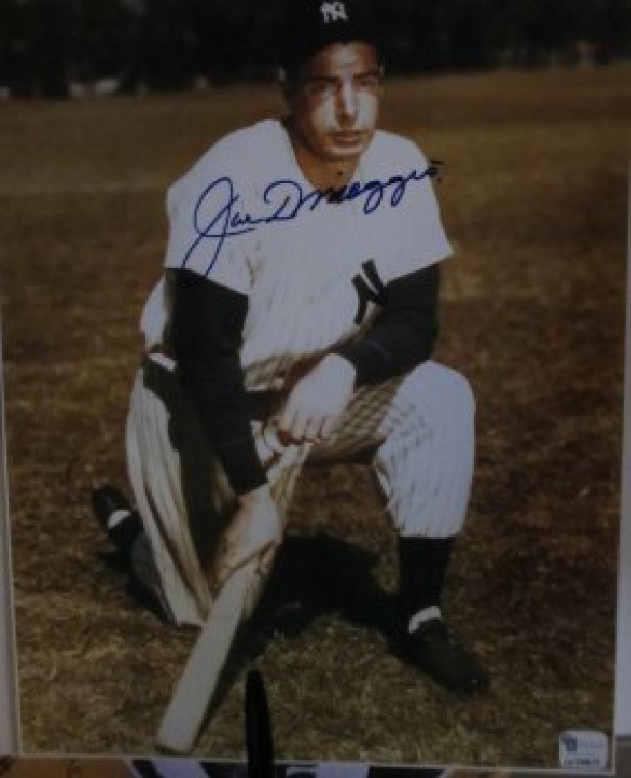 JOE DIMAGGIO signed autographed photo swing COA Hologram