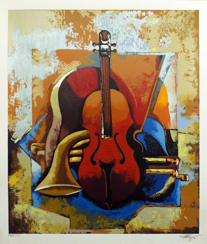 Igor Kovalev "Symphony I" Serigraph on paper HS/N (1 of 1)