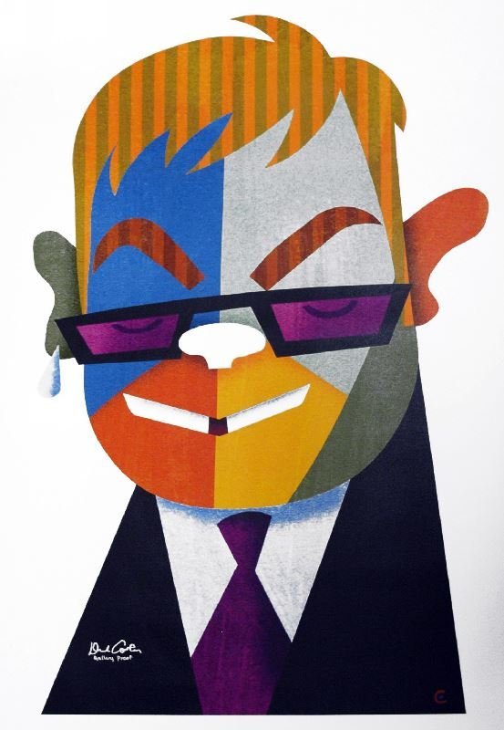 DAVID COWLES HAND SIGNED AND NUMBERED "ELTON JOHN" (1 of 1)