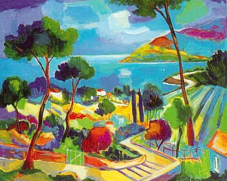 L'Escalier a Theoule by Jean-Claude Picot Framed (1 of 3)