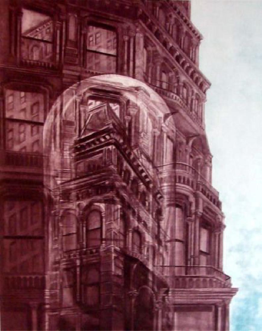 G H Rothe LANDMARK 1977 Mezzotint Hand Signed 65/150 (1 of 1)