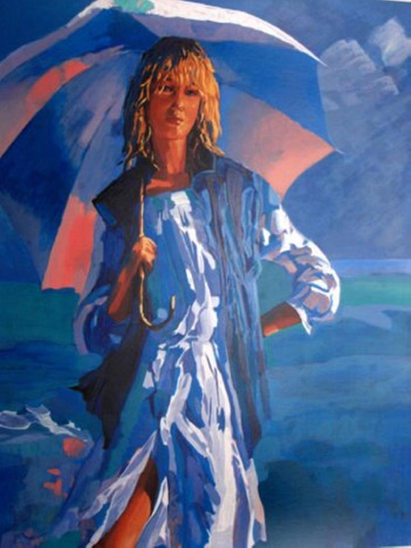 Nicola Simbari, Italian "El Parasol" Serigaph HS/N (1 of 1)