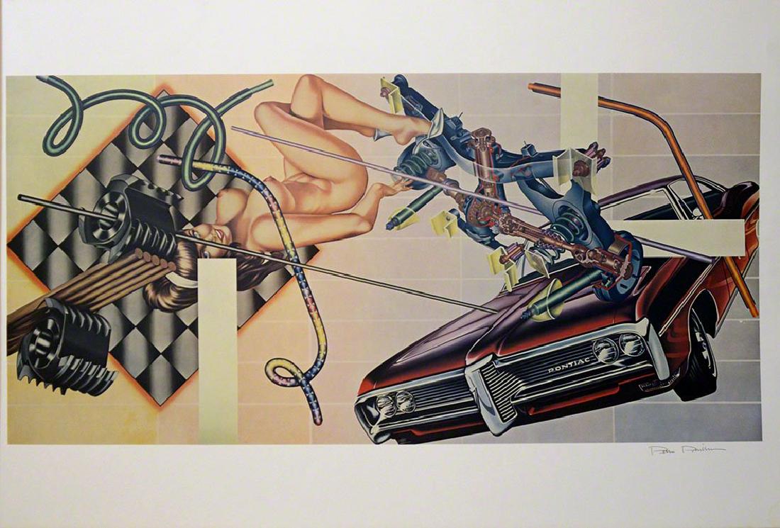 Peter Phillips, Select-O-Mat Rear Axle, Color Offset: Peter Phillips, Select-O-Mat Rear Axle, Color Offset, 1971, Lithograph Verso numbered xx/3000 and with the edition stamp by 'Bischofberger, Zürich' Paper size: 23.1/2 x 35.1/2 inches (60 x 90 cm)) Im