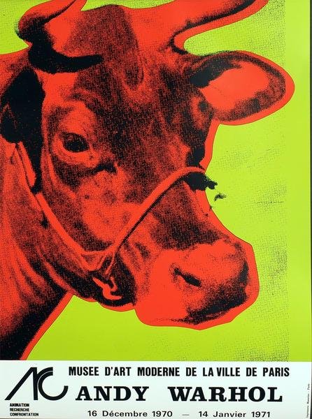 Andy Warhol COW Musse D’ART Moderne de la Ville de (1 of 1)
