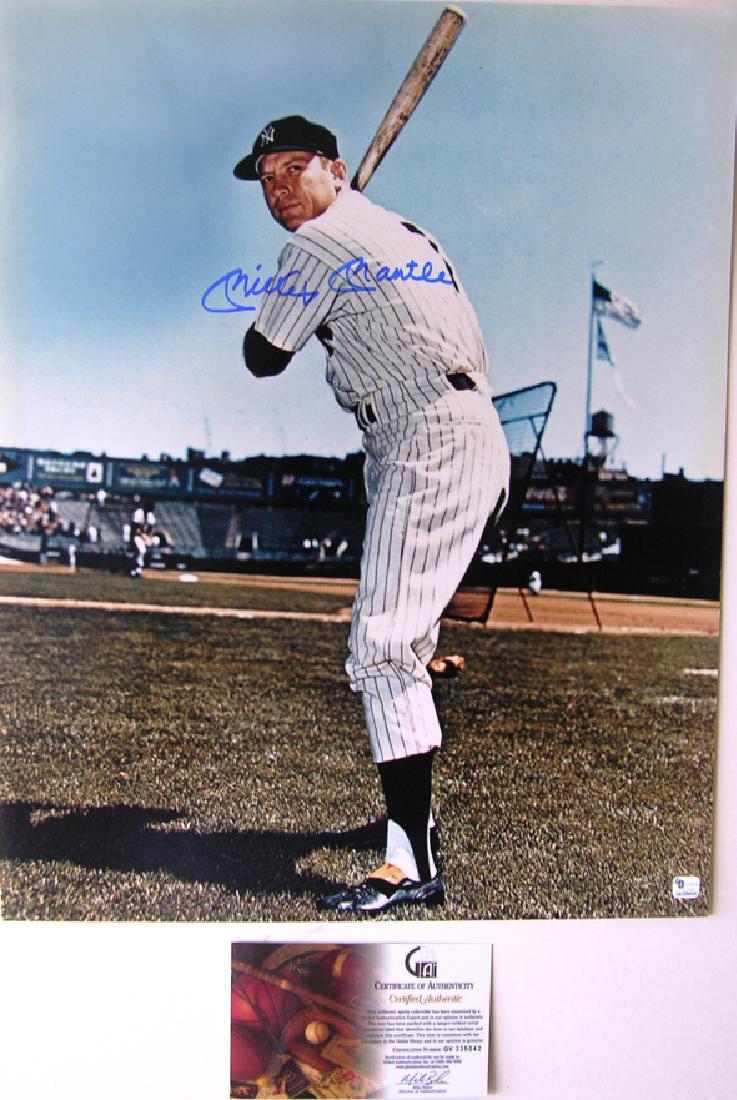 memorabilia "Homer" Mickey Mantle Autographed 16x20 (1 of 1)