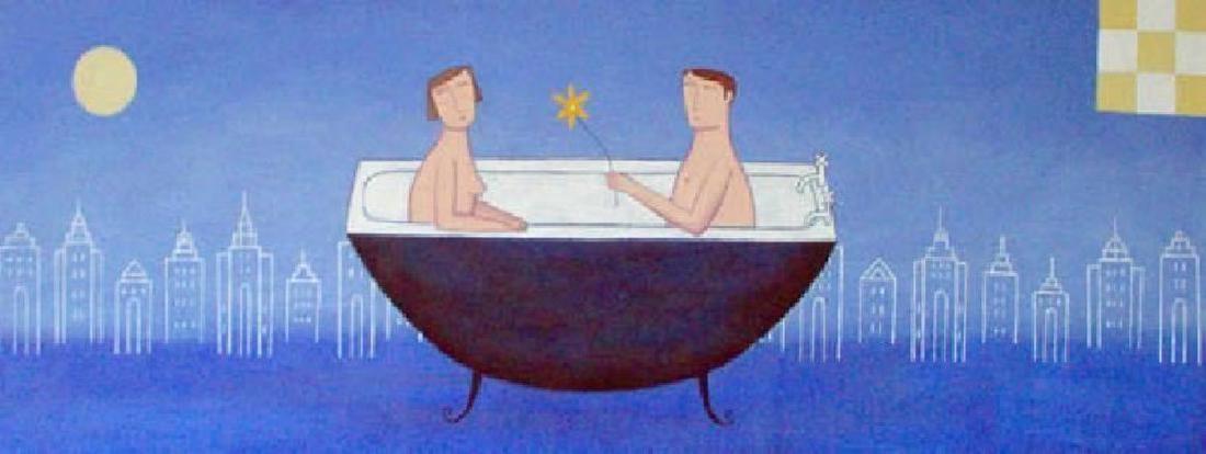 Paula McArdle "City Bathers" Serigraph on Paper HS/N (1 of 1)