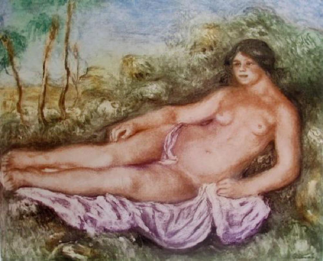 Pierre-Auguste Renoir FEMME NUE ETENDUE Etching (1 of 3)