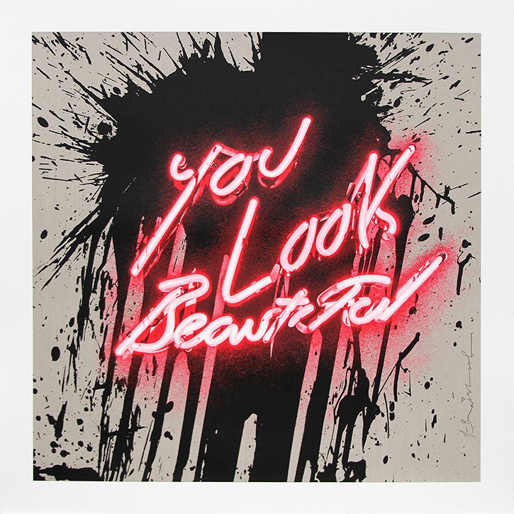 Mr. Brainwash "You Look Beautiful" silkscreen S/N thumb (1 of 4)