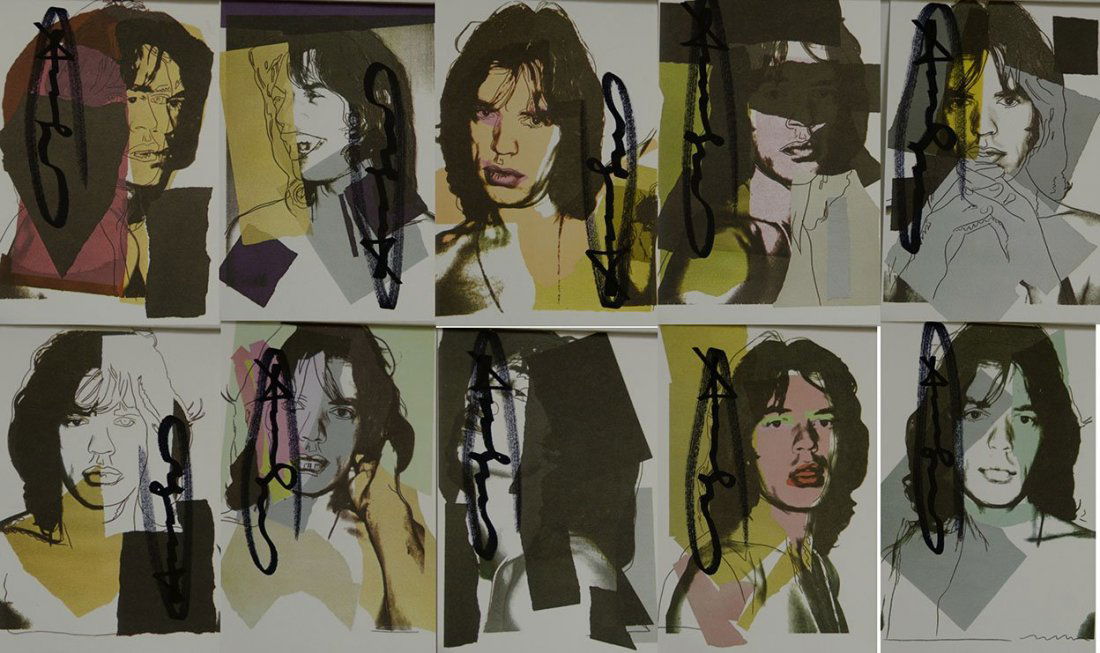 ANDY WARHOL 'MICK JAGGER' PORTFOLIO HAND SIGNED (1 of 2)