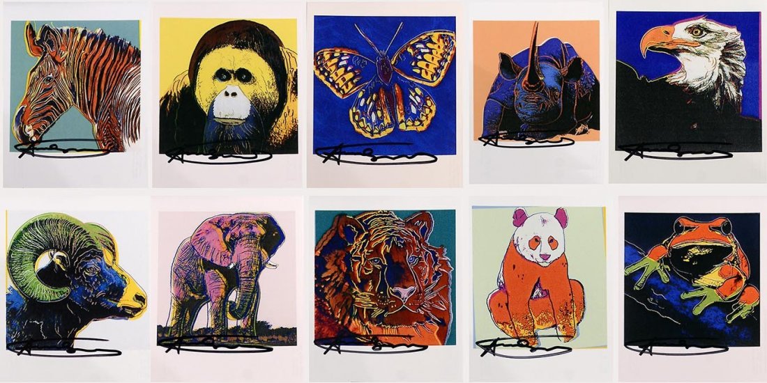 And Warhol Endangered Species Signed Announcement Cards (1 of 1)