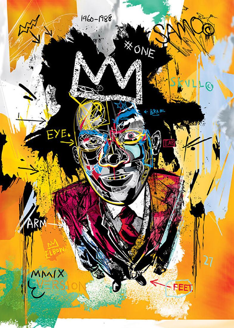 Jean-Michel Basquiat, Untitled offset lithograph 36x24 (1 of 1)