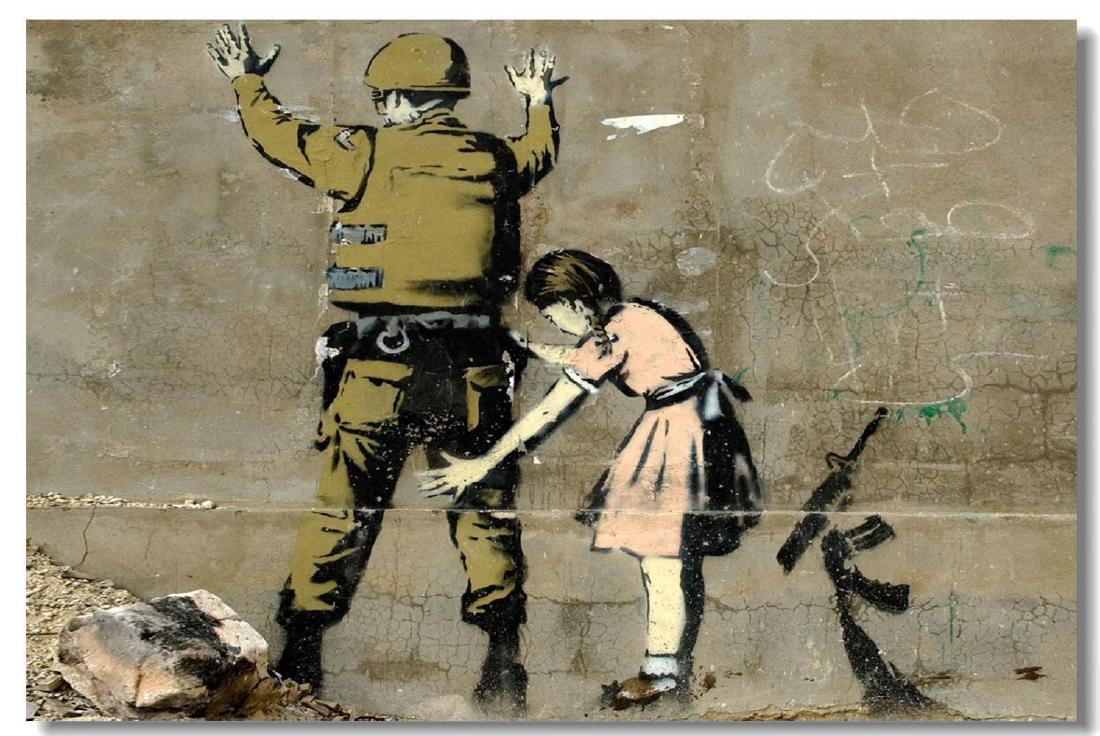 BANKSY, "WAR" OFFSET LITHOGRAPH 20X30 (1 of 1)