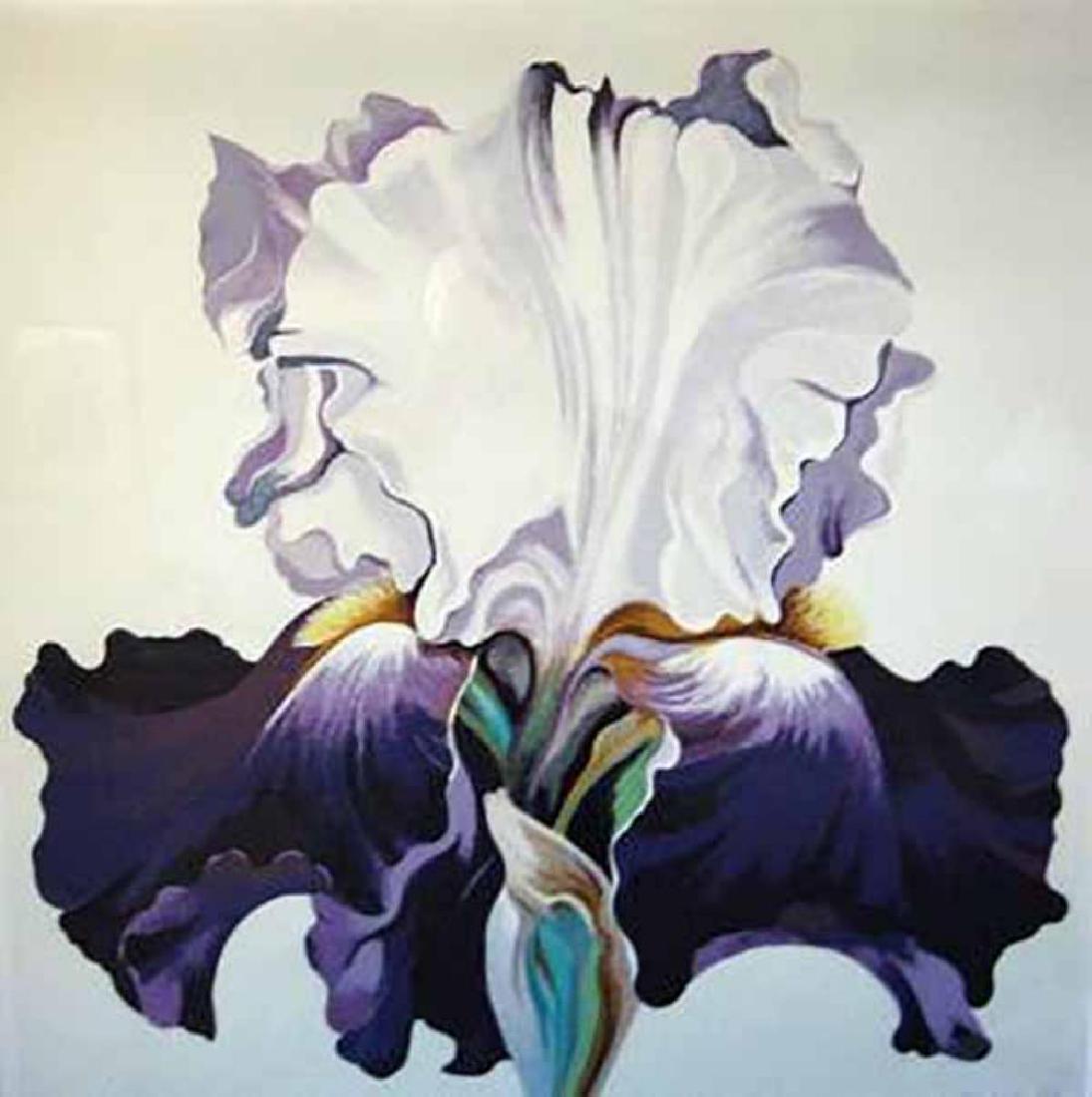 Lowell Nesbitt "Blue Iris" HS/N Serigraph (1 of 1)