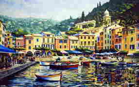 Graham Denison "Sun Kissed Portofino" Giclee HS/# (1 of 1)