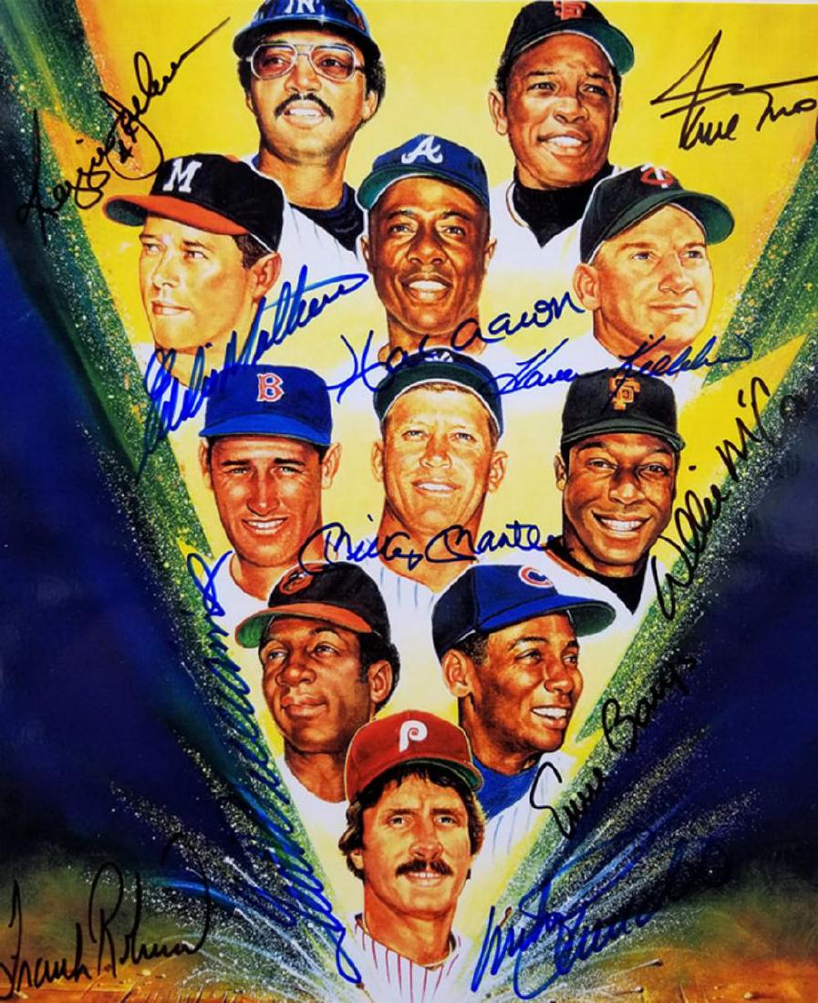 500 Home Run Club 11 signatures 8 x10 Reprint Signed (1 of 5)