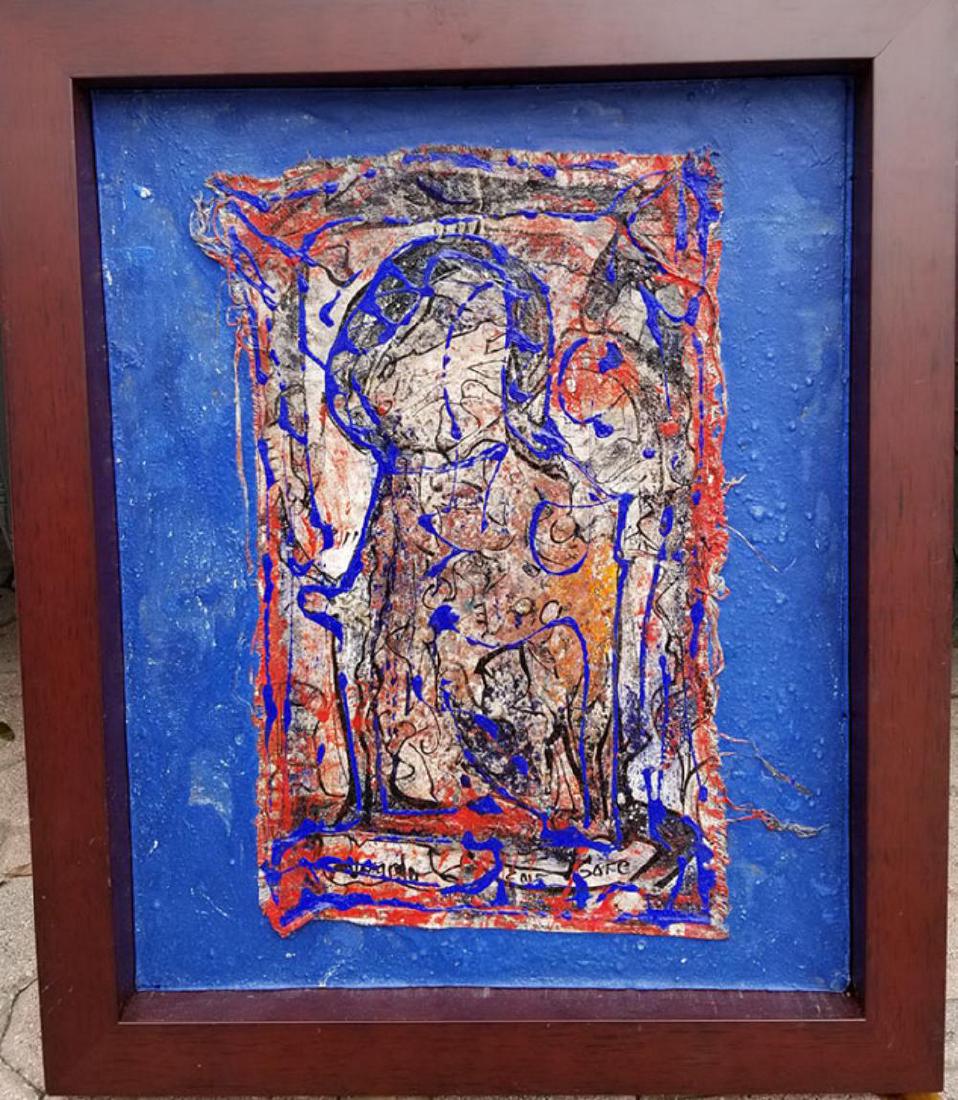 Alexander Gore (Russian) signed mixed media "Thrue the (1 of 4)